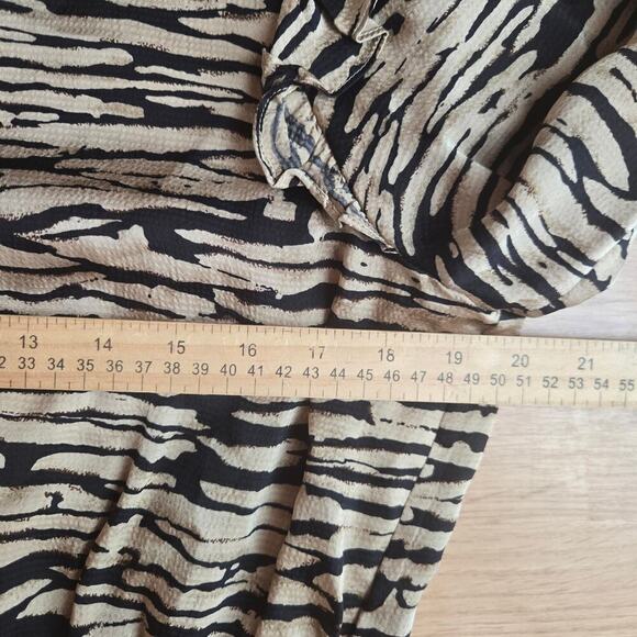 NWT Rails Womens Ora Mini Dress Large Ruffle Balloon Sleeve Satin Boho Peasant - Picture 12 of 12